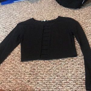 Long sleeve crop top